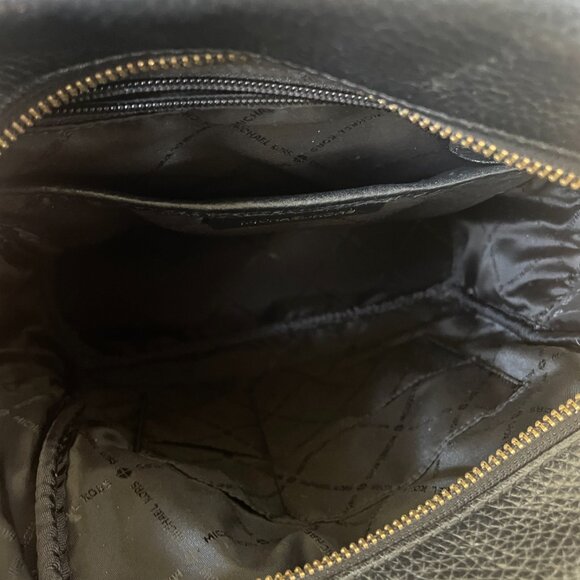 Michael Kors Abbey Medium Studded Pebbled Leather Backpack - Picture 8 of 11